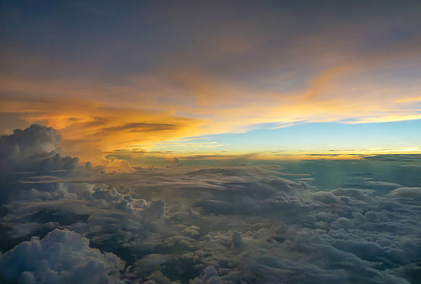 istock Stunning twilight cloudscape at stratoshpere 496380826