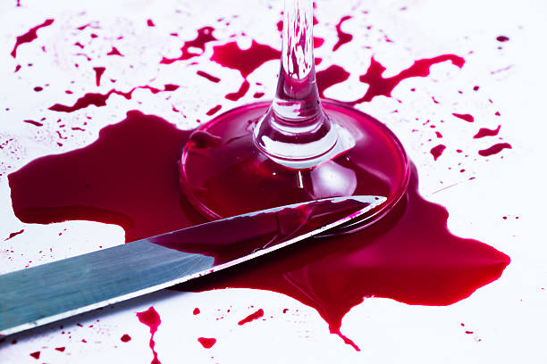 istock Conceptual image of a sharp knife with blood 496381214
