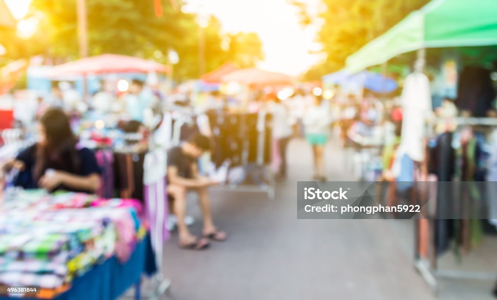 abstract blur background of people shopping at market fair, made - Royalty-free Traditioneel Festival Stockfoto