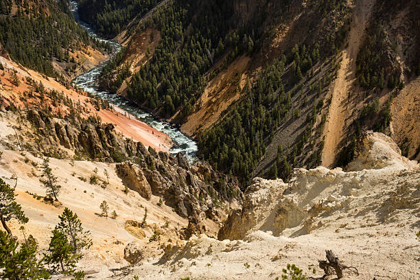istock Twisting course of the Yellowstone River through the canyon, Wyo 496381976