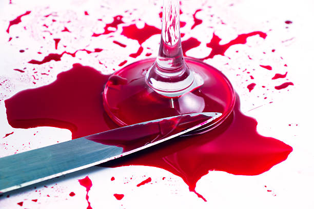 istock Conceptual image of a sharp knife with blood 496382242