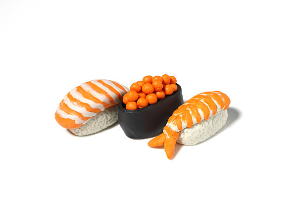 istock miniature sushi model from japanese clay 496382860
