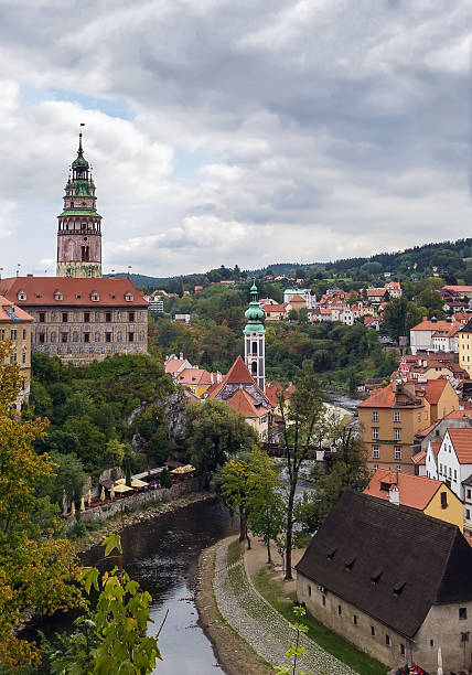 istock view of Cesky Krumlov, Czech republic 496384610