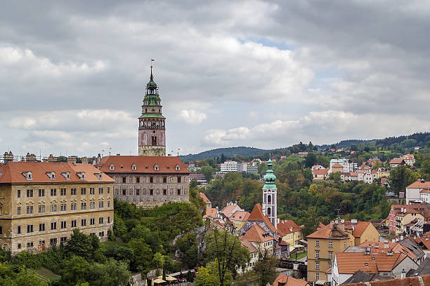 istock view of Cesky Krumlov, Czech republic 496384632