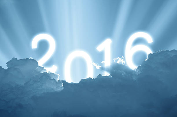 Sky and sunlight 2016 for background happy new year