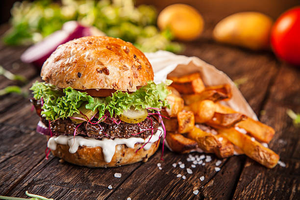 istock Delicious hamburgers 496388896