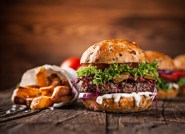 istock Delicious hamburgers 496389052