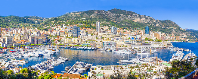 Yachts in the port of Monaco