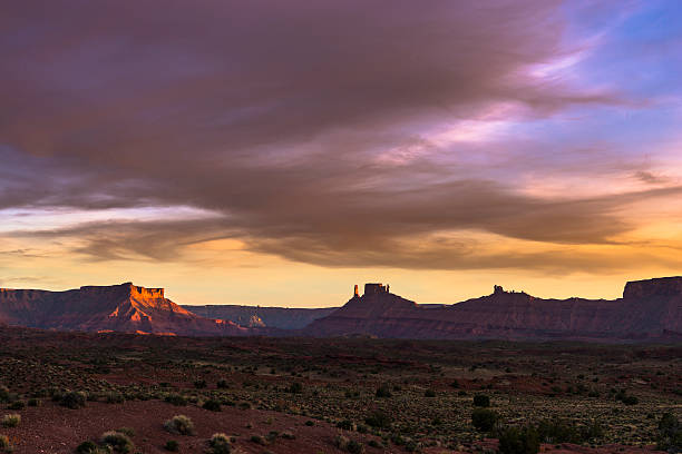 istock Castle Valley at Sunset, Moab Utah route 128 496399601