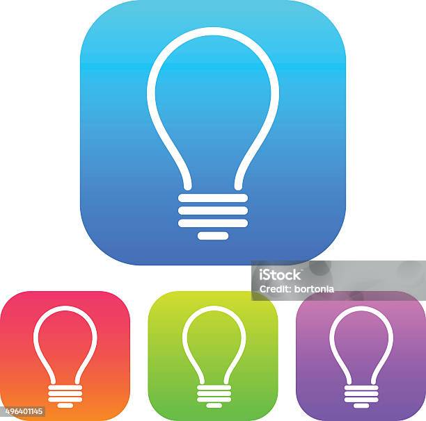 Superlight Interface Lightbulb Icon Stock Illustration - Download Image Now - Blue, Business, Business Finance and Industry