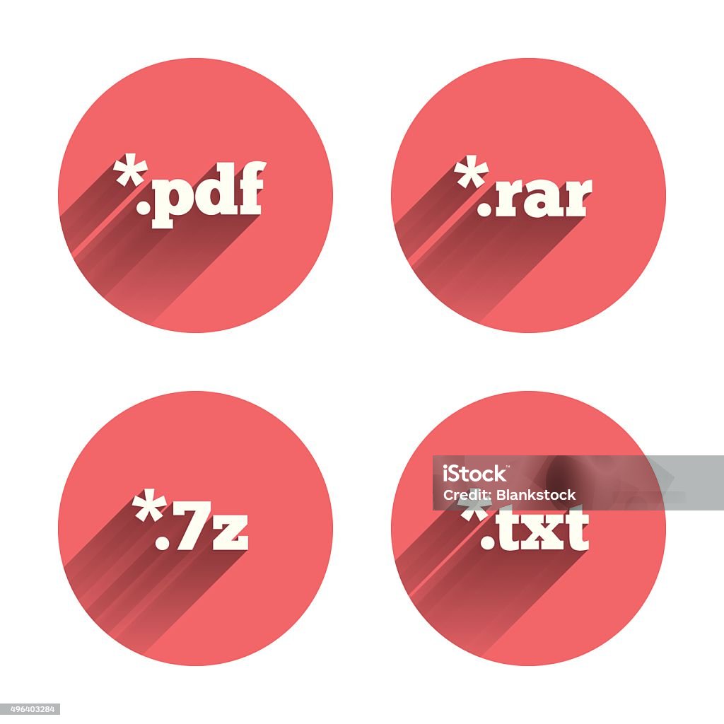Basic Sign For File Document Signs File Extensions Symbols Stock Illustration - Download ...