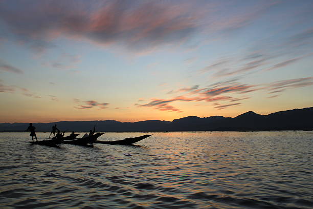 istock Sunset on Lake Inle 496407856