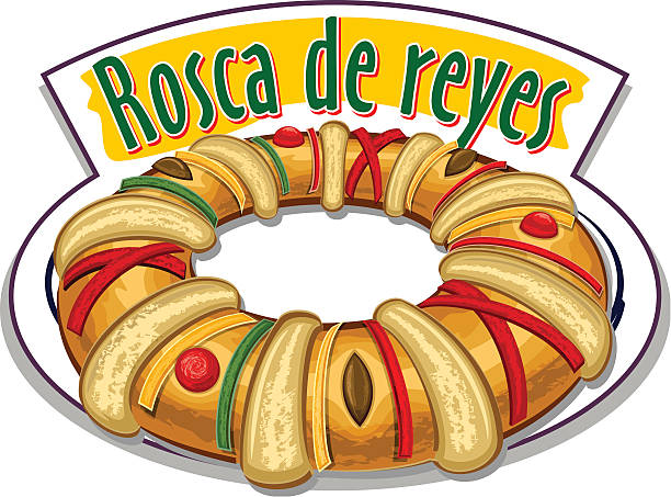 Ilustración de Kings Vector De y más Vectores Libres de Derechos de Roscón  de Reyes - Roscón de Reyes, Rey - Persona de la realeza, Pan - Comida  básica - iStock