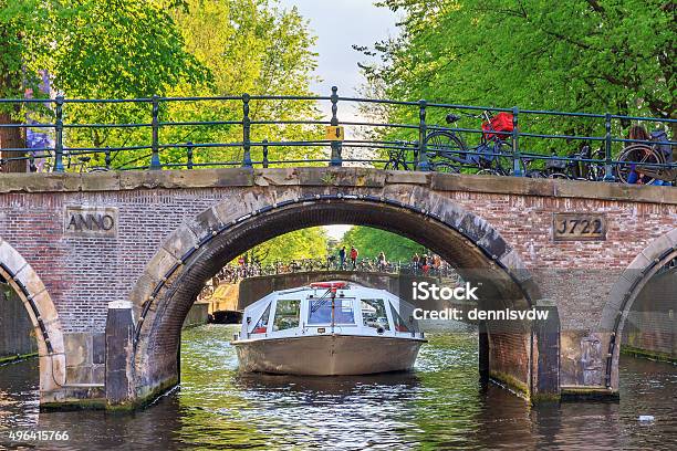 Bridge Canal Cruise Stock Photo - Download Image Now - Amsterdam, Cruise - Vacation, Canal