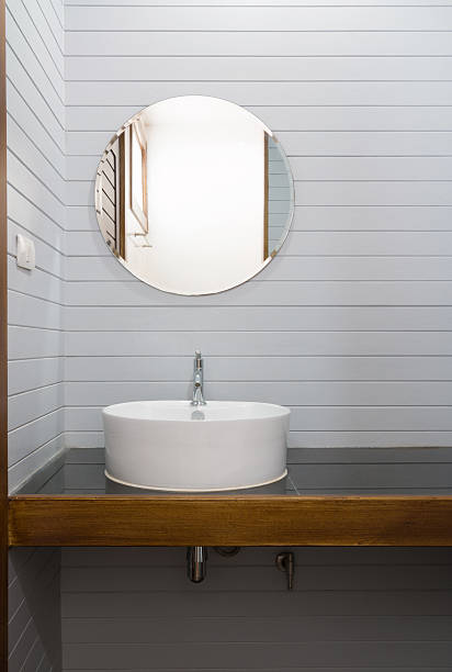 istock gray wooden bathroom 496418206