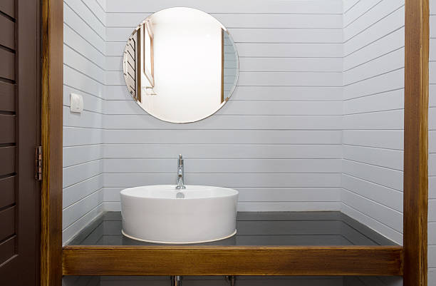 istock gray wooden bathroom 496430298
