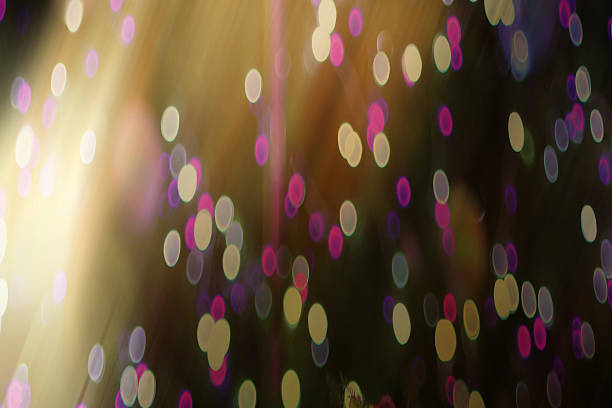 istock Elegant Orange Bokeh dark  background 496431040