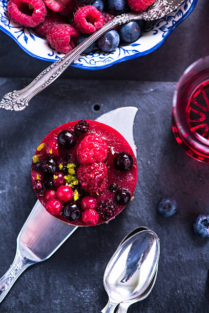 istock Homemade festive winter fruit cheesecake 496431248