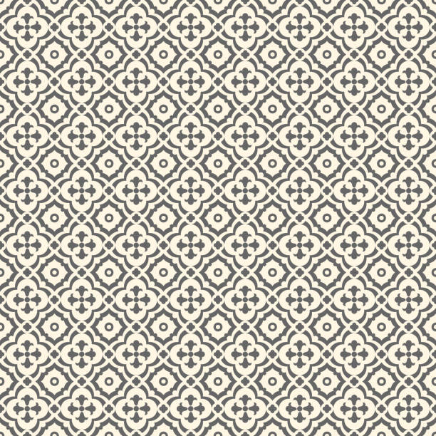 ретро полом patern - repeating tile stock illustrations