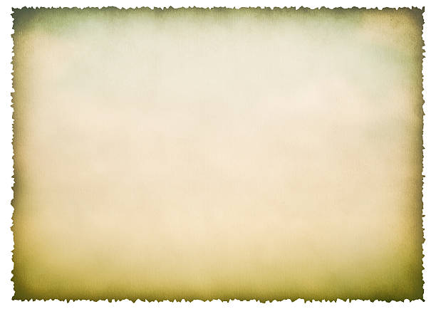 istock Green old burnt paper sheet 496432574
