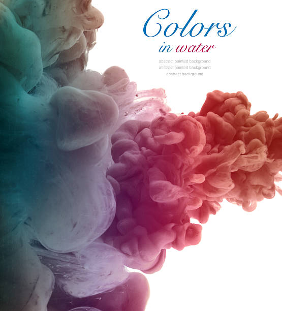 istock Acrylic colors and ink in water. 496432946