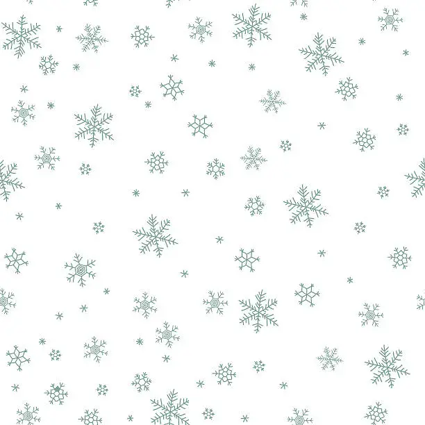 Vector illustration of Snowflake vector pattern.