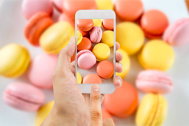 istock Photograph of dish a macaroons 496437114