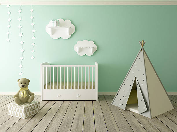 istock children room, baby room, nursery interior 496437436