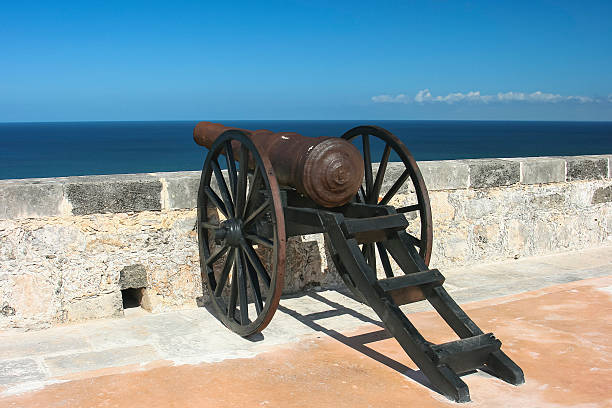istock Old canon in Cancoon Fort overlook, Mexcio 496438842