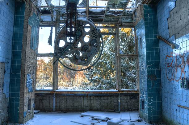 Old operating room in Beelitz Operating room in an abandoned hospital beelitz stock pictures, royalty-free photos & images