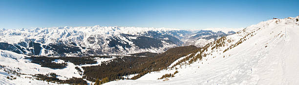 istock View of a snowy mountain valley 496443284
