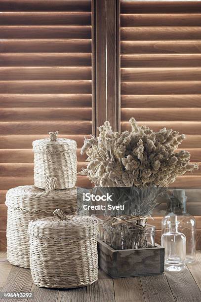 Rustic Kitchen Utensil Stock Photo - Download Image Now - 2015, Arts Culture and Entertainment, Basket