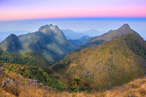 Doi Luang Chiang Dao Mountain, Chiang Mai Province, Thailand stock photo
