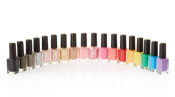 istock Nail polish bottles colorful group 496445611