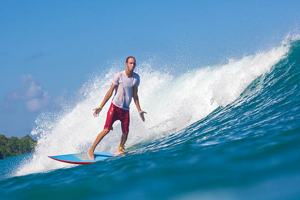 istock Surfing a Wave. Bali Island. Indonesia. 496447983