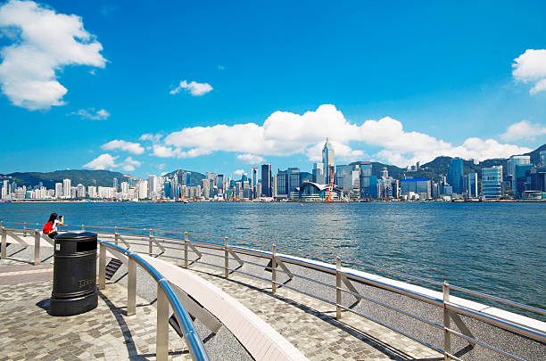 istock China, Hong Kong waterfront buildings 496450527
