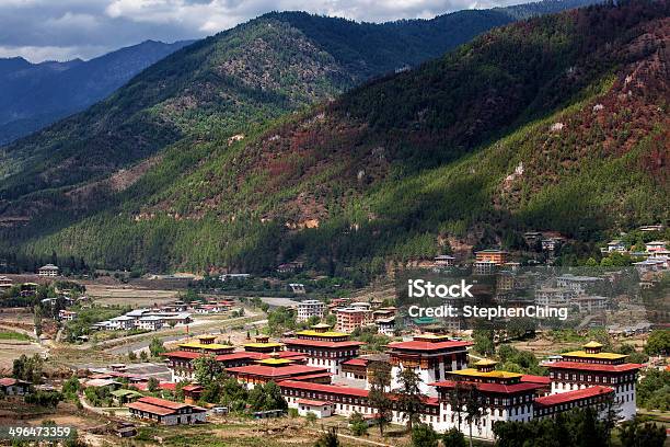 Landscape At Thimphu Bhutan Stock Photo - Download Image Now - Thimphu, Bhutan, Horizontal
