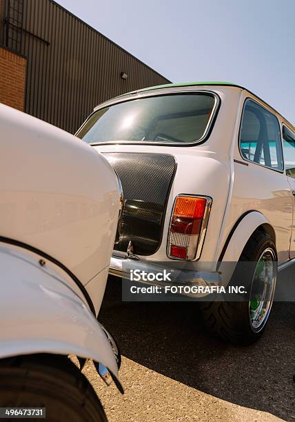 Mini Cooper Classics Stock Photo - Download Image Now - Alloy Wheel, Architecture, Austin - Vehicle Brand Name