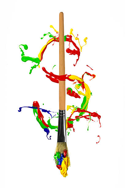 istock Colorful paint painted dollar sign 496474493