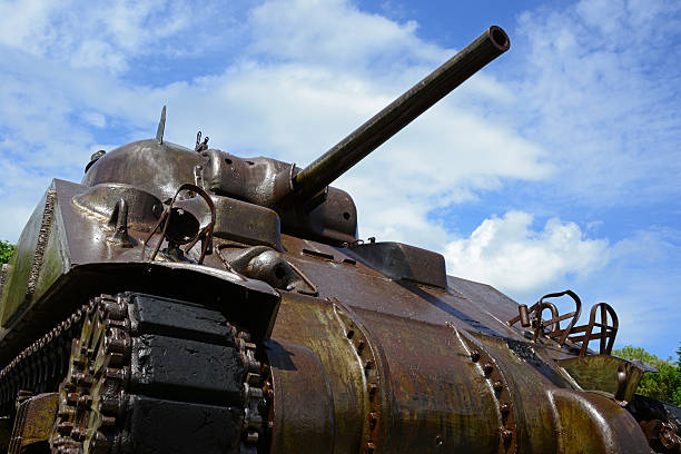 top vintage ii wojny światowej - tank normandy world war ii utah beach zdjęcia i obrazy z banku zdjęć