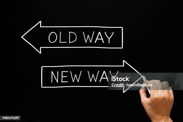 Old Way Or New Way Stock Photo - Download Image Now - Street, Old, Flexibility
