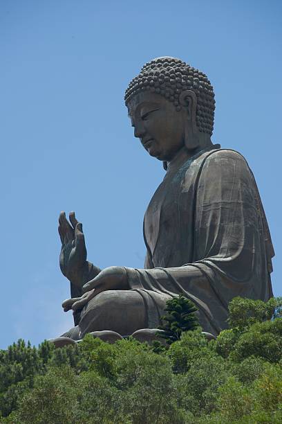 istock Close-up of Big Buddha statue in profile 496476619