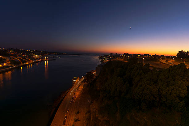 istock Full moon over the coast in Porto 496477737