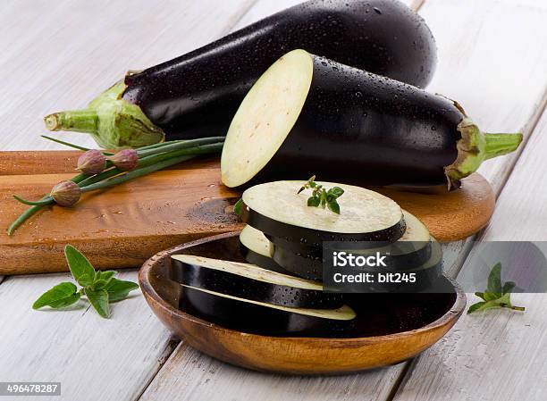 Eggplants Stock Photo - Download Image Now - Dieting, Drop, Eggplant