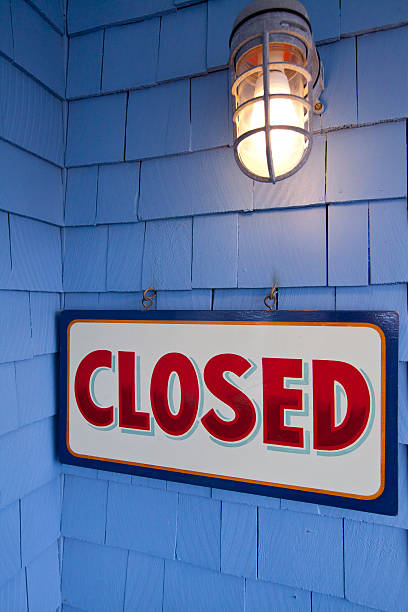 istock Closed sign on the wall 496478641