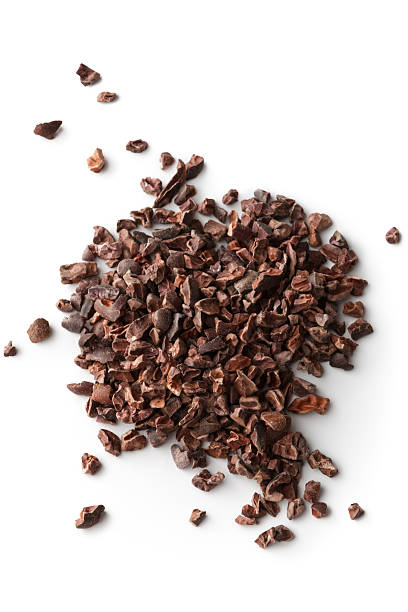 aroma: pennini di cacao - nib foto e immagini stock