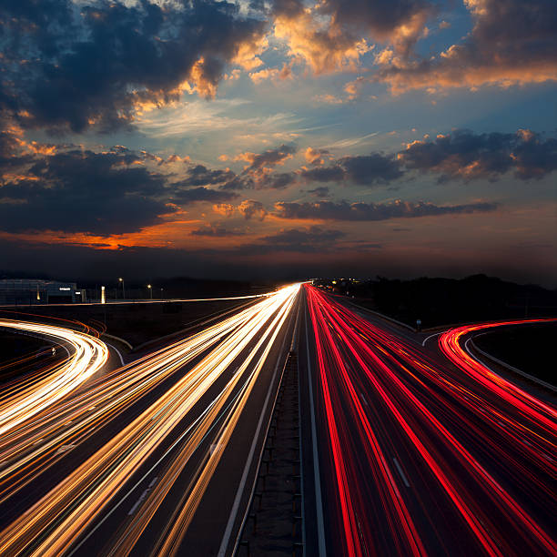 istock Long Exposure Traffic - abstract urban background 496482196
