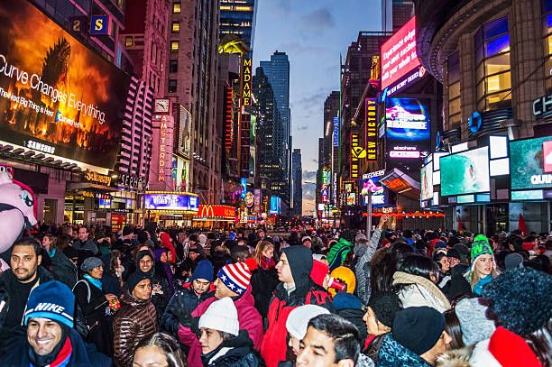 New Years Eve Crowd 2014
New York, NY, USA - December 31, 2014: Crowds of people gathering in Times Square hours before midnight on New Years Eve, December 31, 2014 in Manhattan. times square new years eve stock pictures, royalty-free photos & images