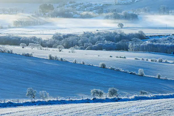 Photo of Farmland in heavy frost