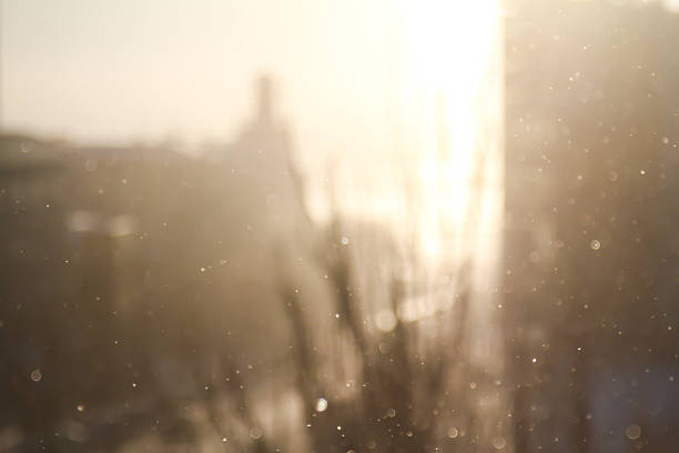 istock Blurred background of snowfall 496484386